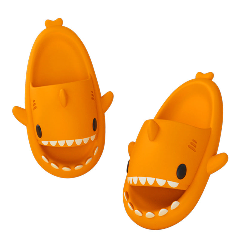 Pantuflas de tiburón de dibujos animados divertidas y bonitas, suaves, para interior y exterior