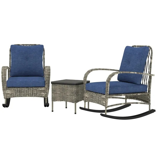 Sillón chaise longue de ratán, conjunto de muebles de patio de mimbre