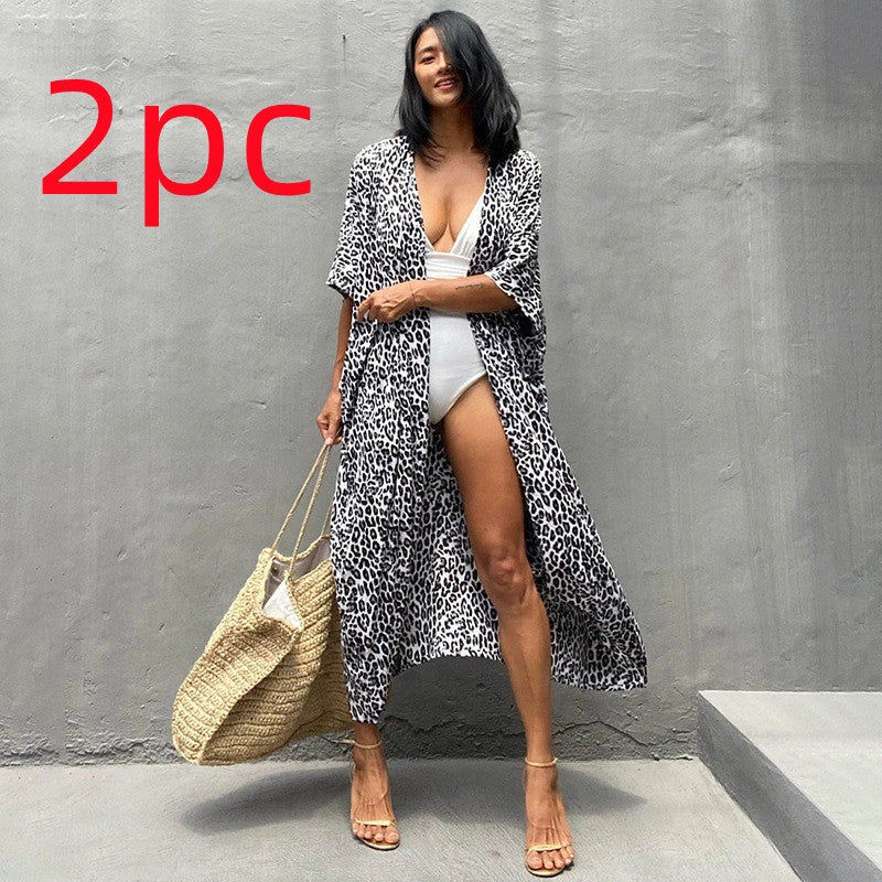 Robe de plage de villégiature en polyester anti-UV pour femmes