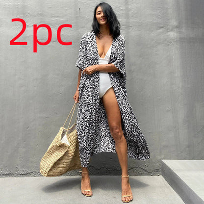 Robe de plage de villégiature en polyester anti-UV pour femmes