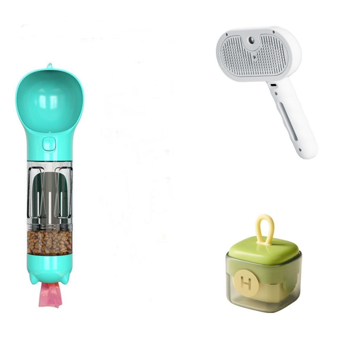 Pulverizador para mascotas Peine eliminador de pelo para mascotas Cepillo de limpieza Accesorios para gatos Herramientas de aseo para perros Peine humidificador de niebla de agua para desenredar Suministros para mascotas