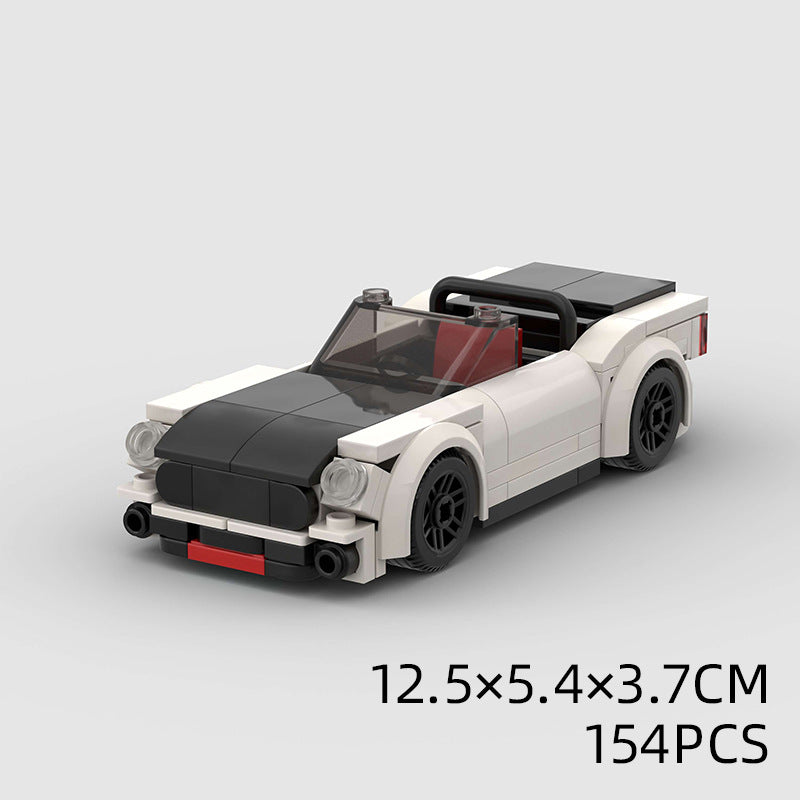 Jouets pour enfants Modèle de voiture Voiture de sport et petites briques de construction MOC Jouets éducatifs