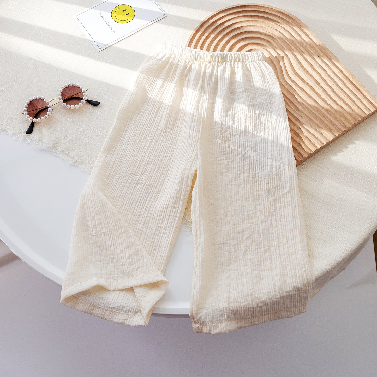 Pantalon large fille simple anti-moustique