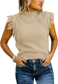 Chaleco sin mangas de punto informal