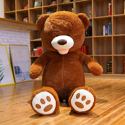 Peluche Grand Ours en Peluche Couleur Unie