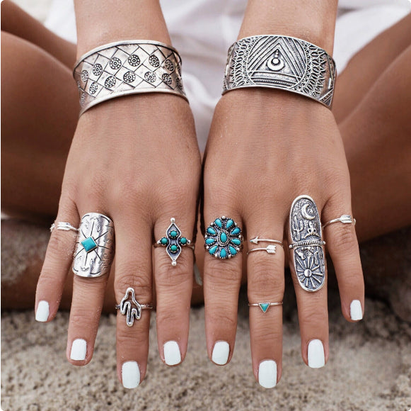 Boho Vintage Ring Sets