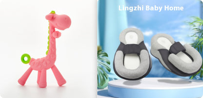 Jouet girafe pour bébé, anneau de dentition, bâton molaire