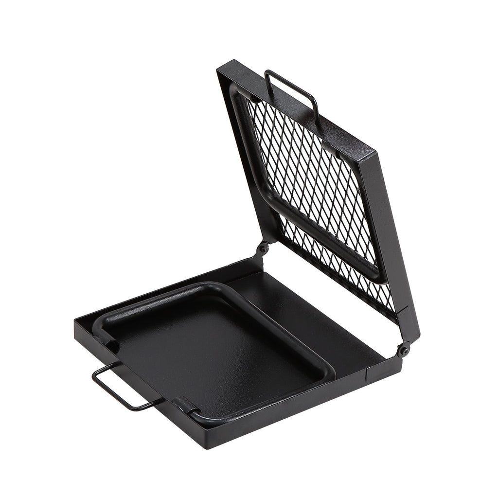 Grille de cuisson pliable pour feu de camp, grille en acier robuste