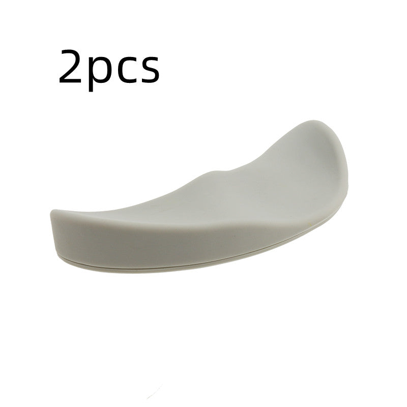 Alfombrillas de ratón ergonómicas con reposamuñecas de gel de silicona antideslizante, alfombrilla de soporte aerodinámica para ratón de ordenador para oficina, juegos y accesorios de PC