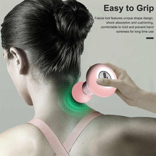 Masaje Muscular Mini Bolsillo Eléctrico Masajeador de Fascia Pistola Masajeadora de Espalda y Cuello para Alivio Profundo del Dolor Corporal Herramienta Fascial Adelgazante