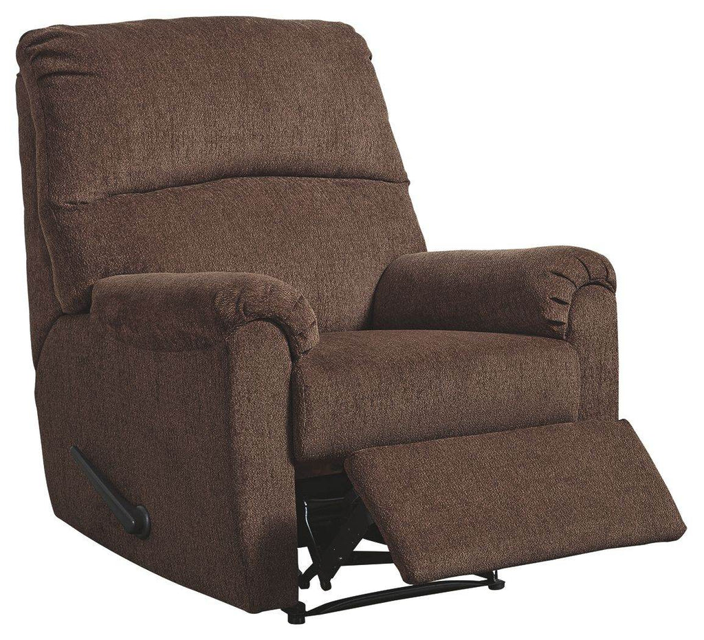 Nerviano - Zero Wall Recliner - Fabric - Chocolate-2