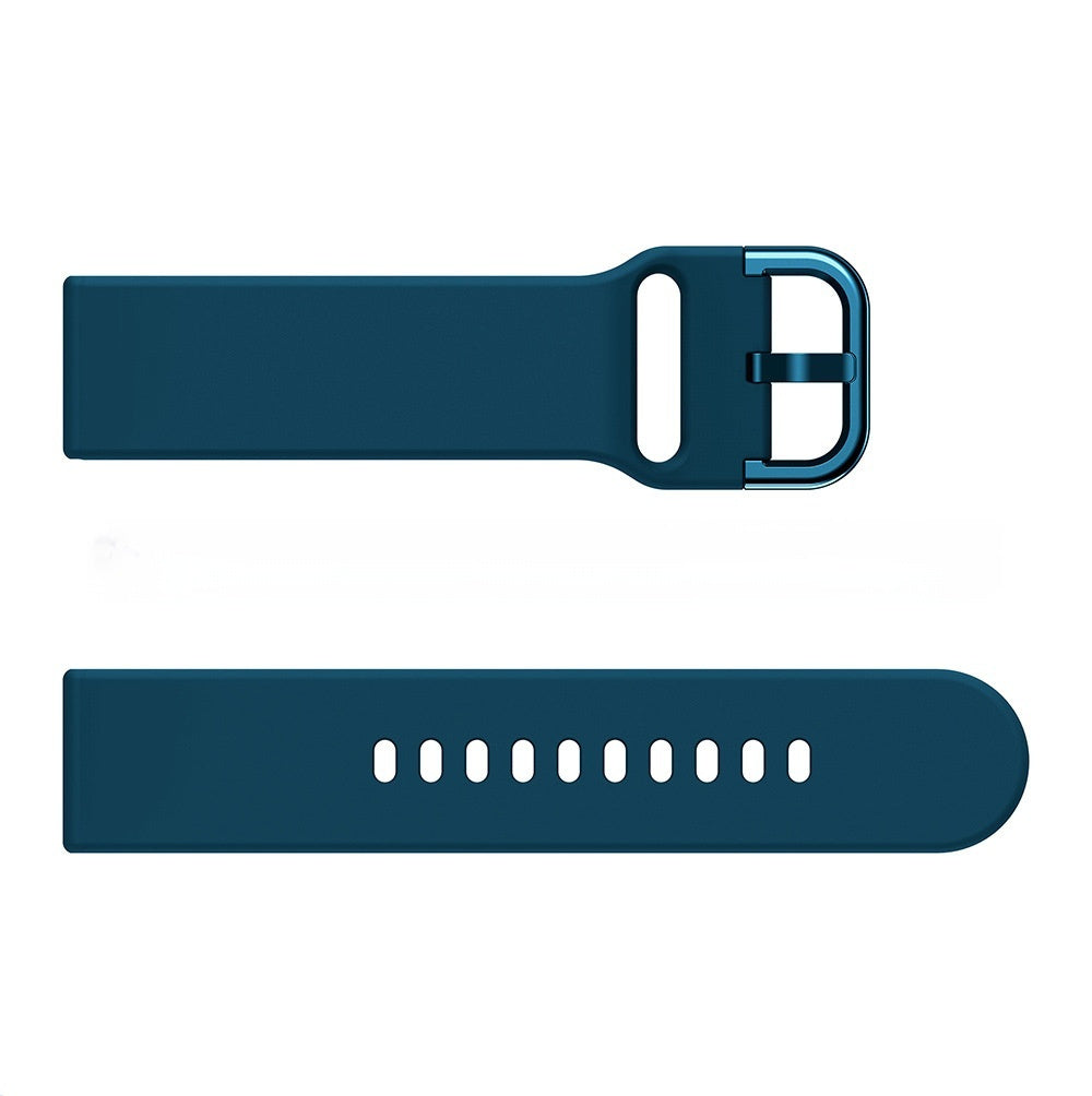 Bracelet universel en silicone 20 ou 22 mm pour montre connectée