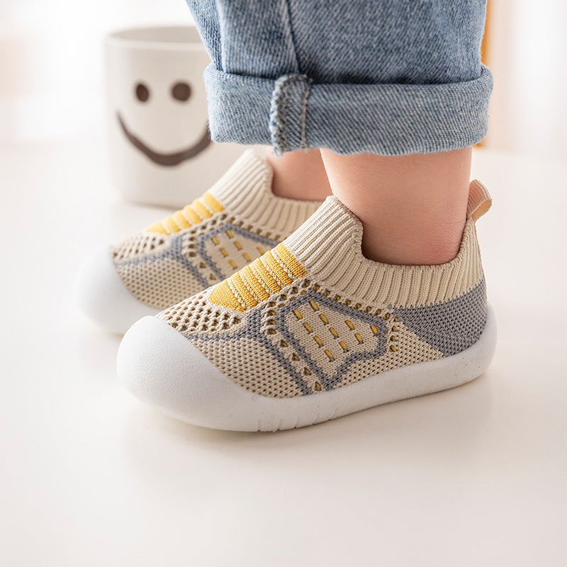 Chaussures de marche antidérapantes à semelle souple pour bébé