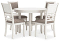Signature Design by Ashley Erinberg Antique White 5-Piece Dining Set-0
