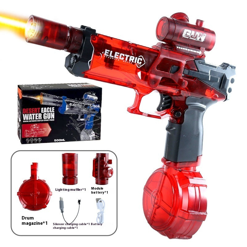 Nouveau pistolet à eau électrique Ice Mouse Ice Explosion, haute vitesse, tir continu, rechargement à liaison, grande capacité pour enfants