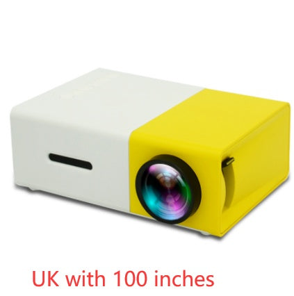 Proyector portátil 3D HD LED Cine en casa HDMI compatible con USB de audio Proyector YG300 Mini proyector