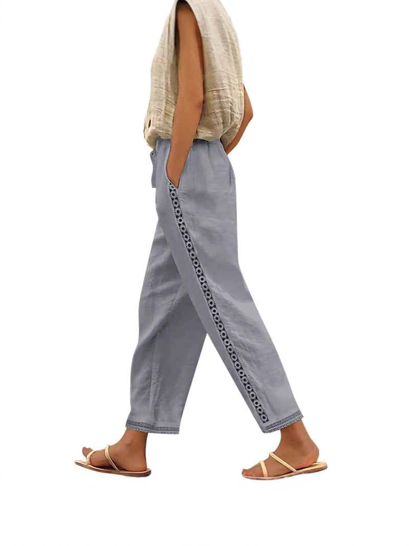 Beauté Vêtements Décontracté Pantalon ample à jambe large