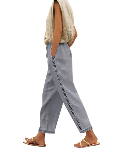 Beauté Vêtements Décontracté Pantalon ample à jambe large