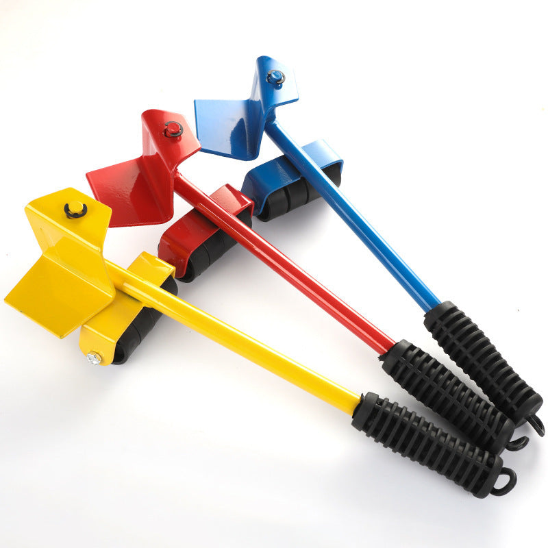 Outil de levage professionnel pour meubles, ensemble d'outils de déménagement, barre à roues, rouleau pour objets lourds, outils à main mobiles