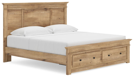 Makidern - Panel Storage Bed With Storage Footboard-0