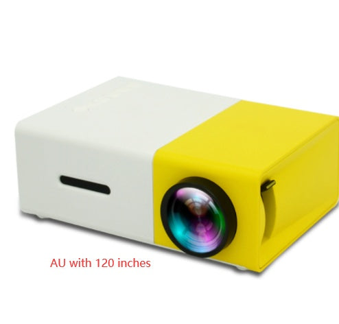 Proyector portátil 3D HD LED Cine en casa HDMI compatible con USB de audio Proyector YG300 Mini proyector