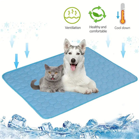 Alfombrilla de enfriamiento para perros, cama fría de verano para mascotas, extra grande para perros pequeños y grandes, accesorios para mascotas, manta duradera para gatos, almohadilla de hielo para gatos, manta, productos para mascotas