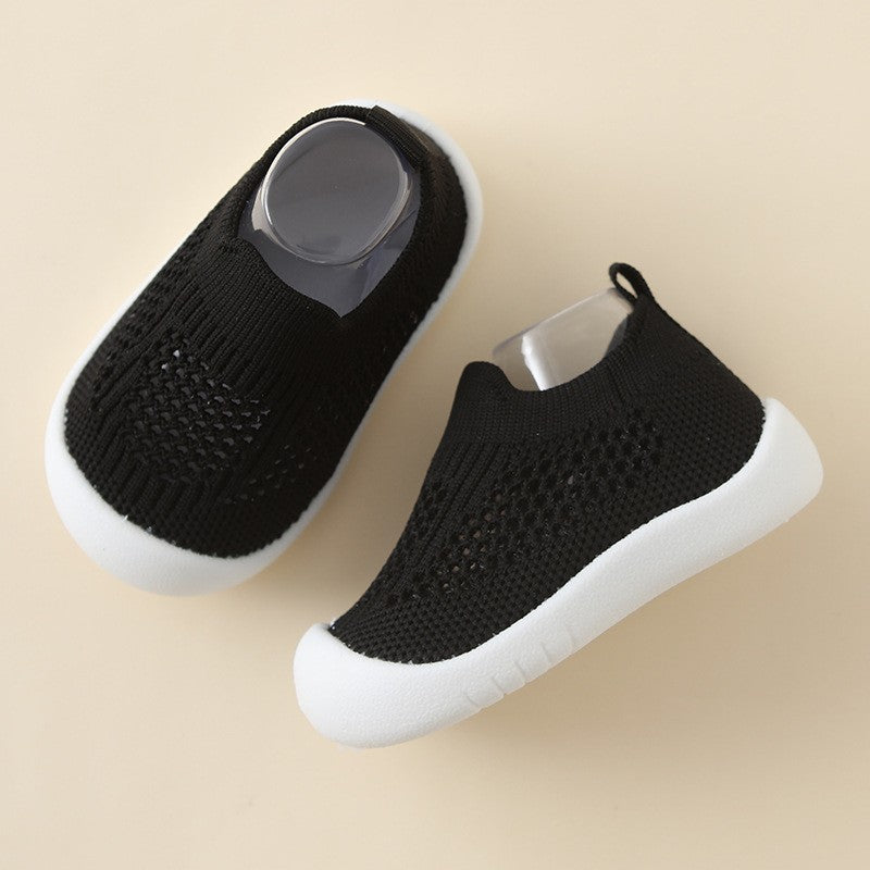 Chaussures Bébé Tout-petit Semelle Souple Antidérapantes Légères en Tissu Volant