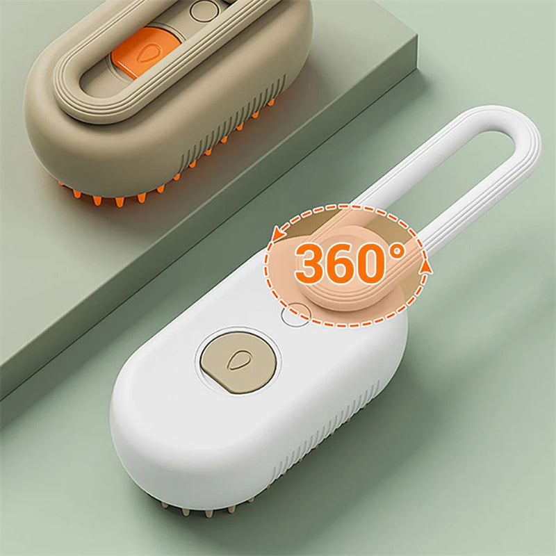 Cepillo de vapor para gatos Cepillo de vapor para perros 3 en 1 Cepillos eléctricos en spray para pelo de gato para masaje Peine de aseo para mascotas Peines de eliminación de pelo Productos para mascotas
