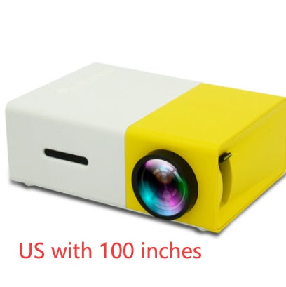 Proyector portátil 3D HD LED Cine en casa HDMI compatible con USB de audio Proyector YG300 Mini proyector