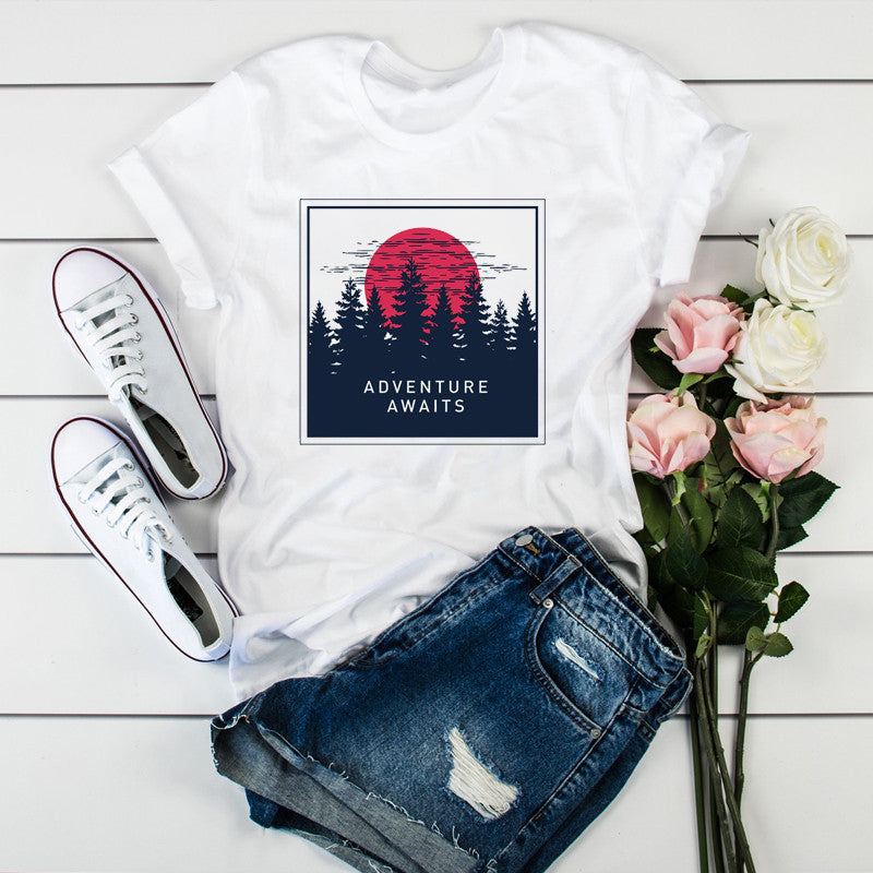 Camiseta de manga corta holgada para mujer, talla grande
