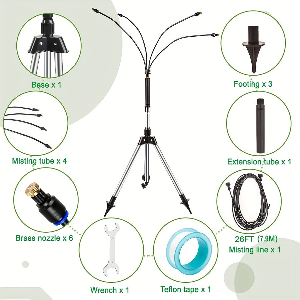 Outdoor Misting Stand for Patio & Pool-2