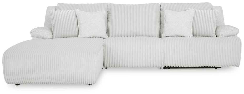 Top Tier - 3-Piece Sectional Sofa With LAF Press Back Chaise - Alloy-2