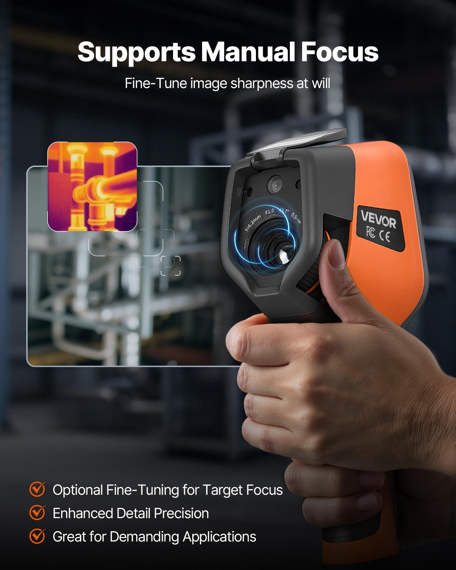 Caméra thermique, résolution IR 384 X 288