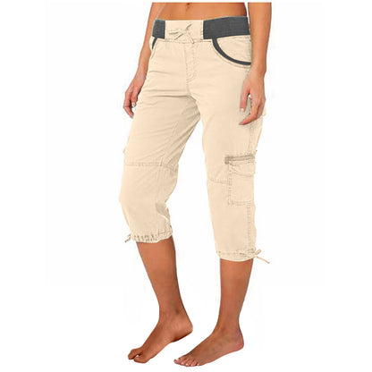 A-line Loose Wide-leg Adjustable Pants