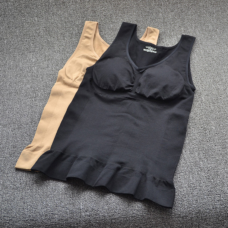Gilet Fille Gainant Ceinture Poitrine Rembourrée Confortable pour Femme
