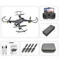 Drone pliant de photographie aérienne double 4K HD avec ESC