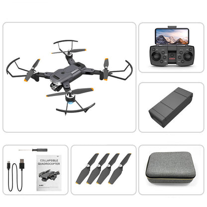 Drone pliant de photographie aérienne double 4K HD avec ESC