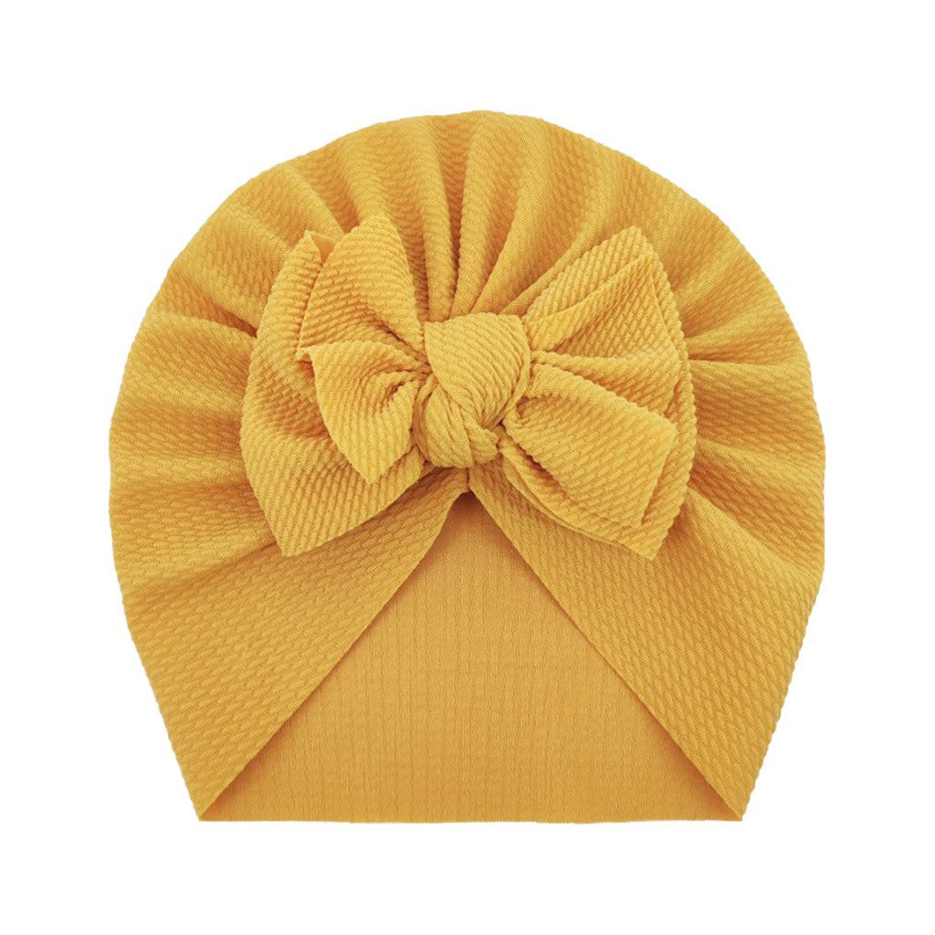 Chapeau chaud et mignon pour enfants européens et américains avec nœud