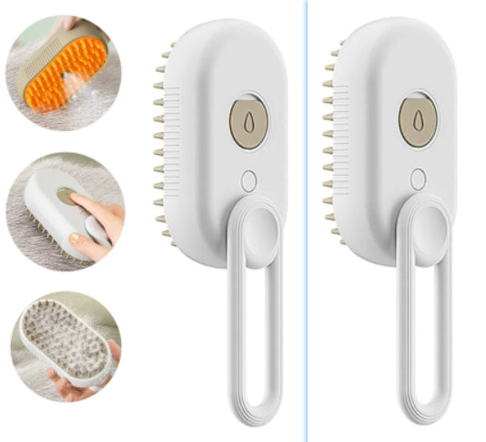 Cepillo de vapor para gatos Cepillo de vapor para perros 3 en 1 Cepillos eléctricos en spray para pelo de gato para masaje Peine de aseo para mascotas Peines de eliminación de pelo Productos para mascotas