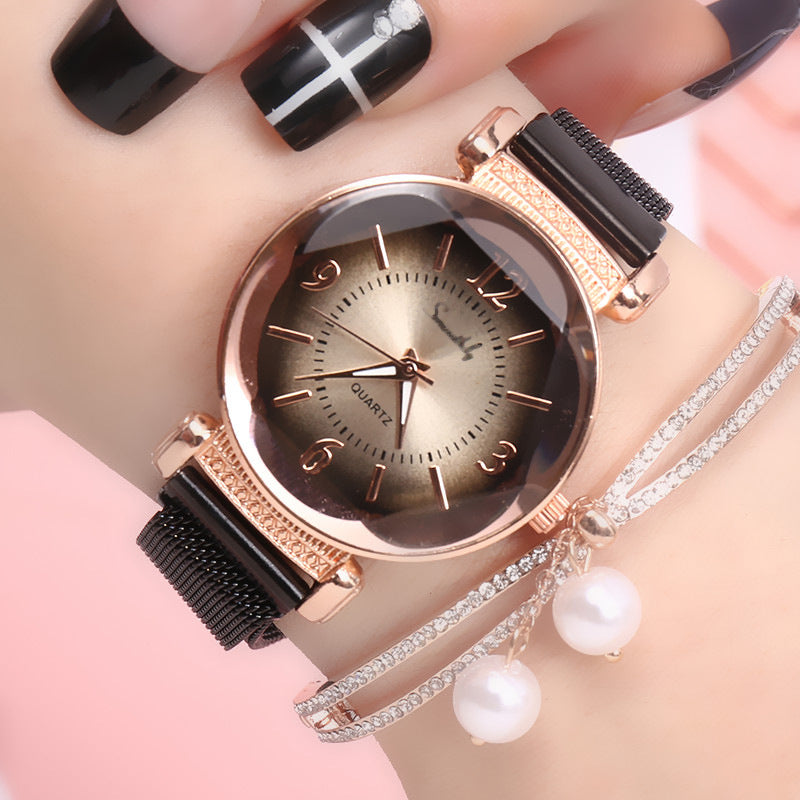 Reloj Neutro para Mujer con Correa de Acero, Moda Sencilla, Cuarzo