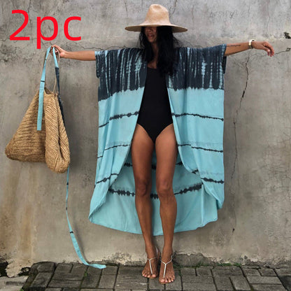 Robe de plage de villégiature en polyester anti-UV pour femmes