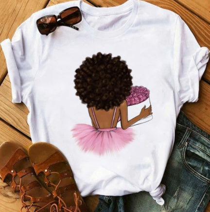 Camiseta de manga corta holgada para mujer