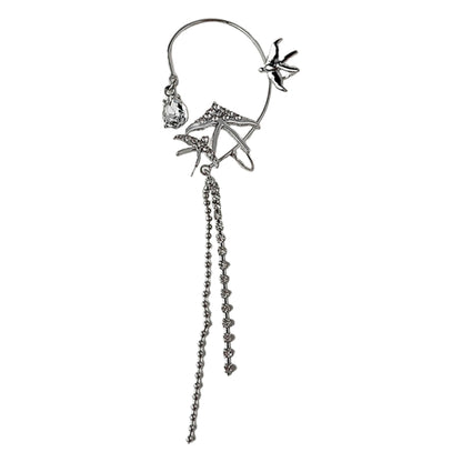 Nouvelles boucles d'oreilles françaises en zircon « hirondelle volante » pour femmes