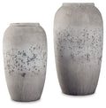 Dimitra - Vase Set (Set of 2) - Brown / Cream-0