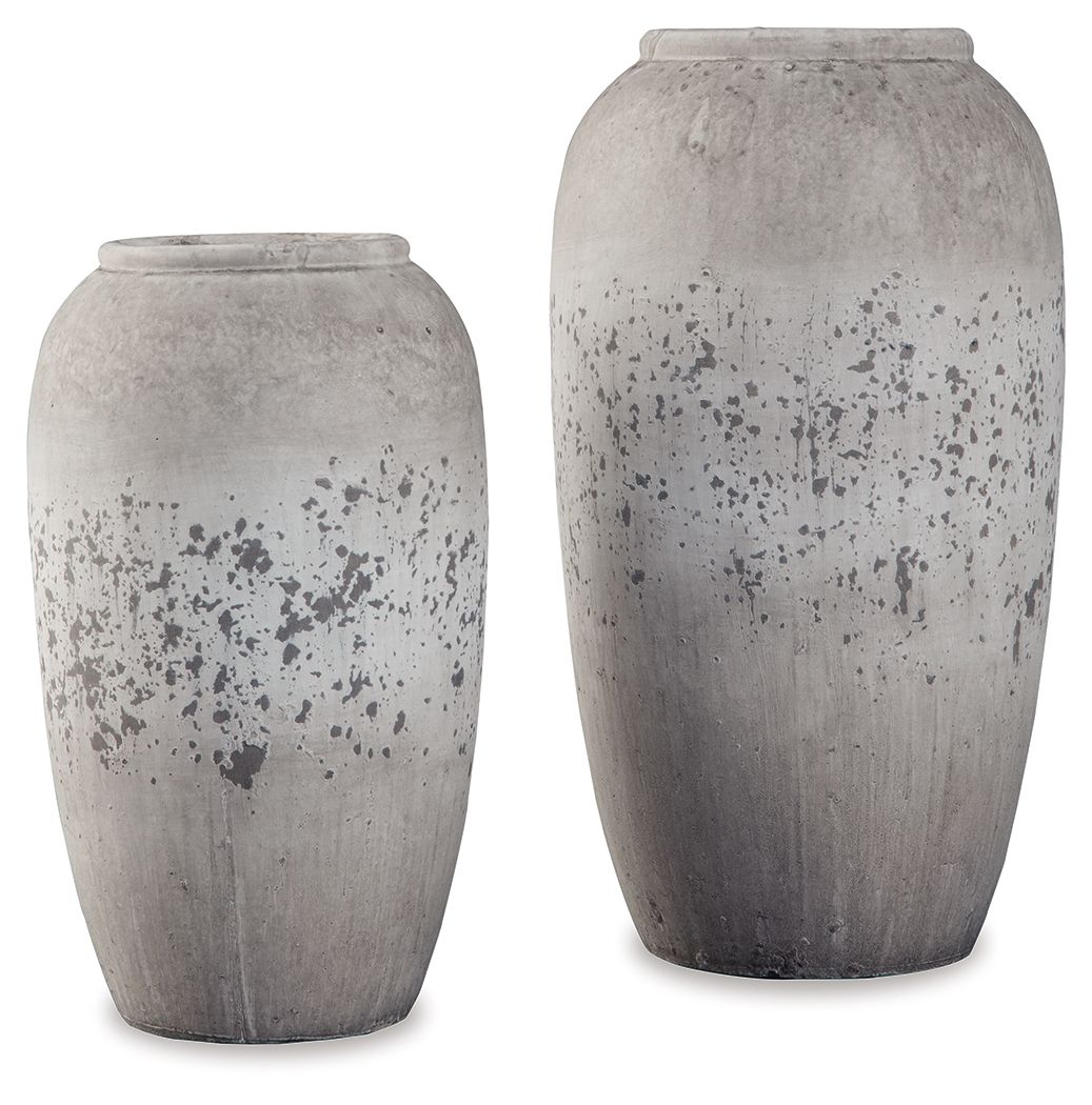 Dimitra - Vase Set (Set of 2) - Brown / Cream-0