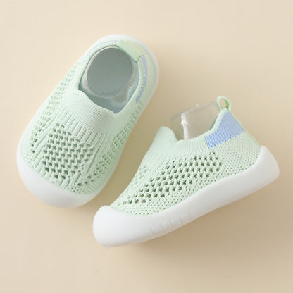 Chaussures Bébé Tout-petit Semelle Souple Antidérapantes Légères en Tissu Volant