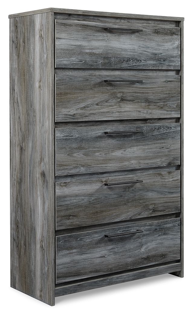 Signature Design by Ashley Baystorm Five Drawer Gray Storage Chest-0