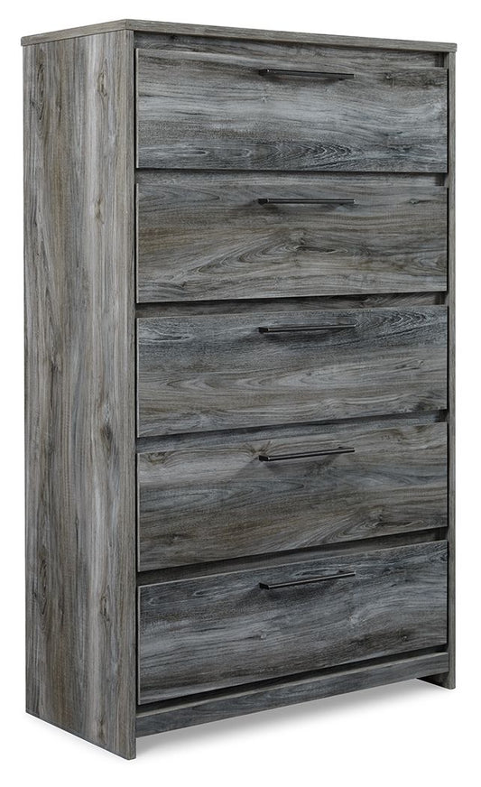 Signature Design by Ashley Baystorm Five Drawer Gray Storage Chest-0