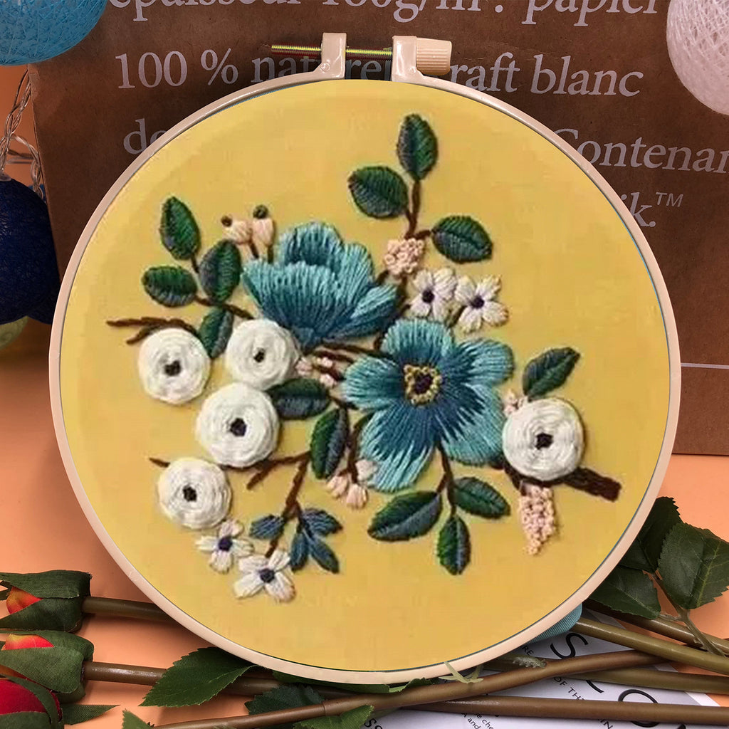 European Style Three-dimensional Fabric Embroidery Material Bag