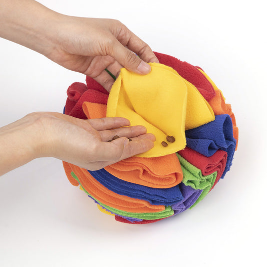 Couverture d'entraînement olfactif pour chien, tapis de fouille à boule, jouet de puzzle à coussinets détachables, fournitures pour animaux de compagnie chiens chats